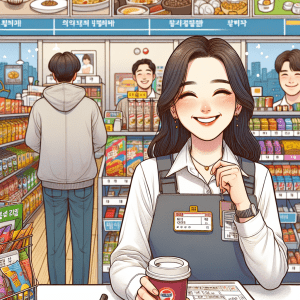 韩国妻子去便利店打工的背景故事，便利店妻子的兼职